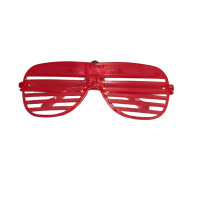 Óculos Persiana Pisca - Vermelho