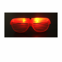 Óculos Persiana Pisca - Vermelho Pastel